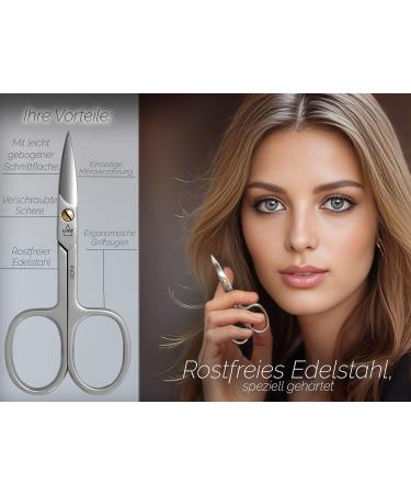 Premium Stainless Steel Nail Scissors for Fingernails & Toenails - Curved Extra Sharp with Protective Case (9 cm) - Buy Online on SooperMarket.com