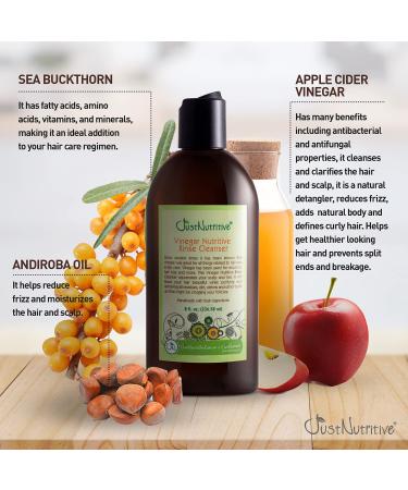 Vinegar Nutritive Rinse - Natural Hair Care for Revitalizing Hair & Scalp | Prevent Hair Loss | Just Nutritive 8 Oz - International Shipping Available - Buy Online on SooperMarket.com