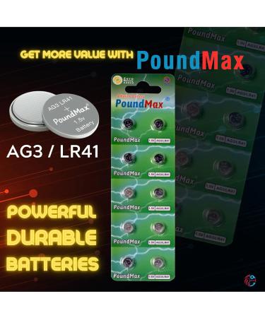 Buy AG3 LR41 Batteries 1.5V Alkaline Button Cell - 10 Count | Durable & Long-Lasting | Fast International Shipping - Buy Online on SooperMarket.com