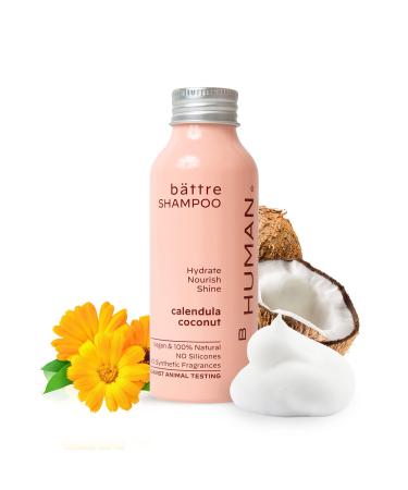 BHUMAN b ttre Dry Shampoo Powder for Women and Men Water-Activated Natural Dry Shampoo with Coconut Cruelty-free Vegan Dry Shampoo Sustainable Hair Cleanser Up to 50 Washes Calendula Coconut