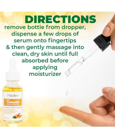 Turmeric Serum for Face & Body | All Natural Skin Brightening Acne Fighting & Repair Serum - Pure Turmeric Oil for All Skin Types - Buy Online on SooperMarket.com