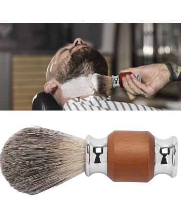 Premium Razor Brush for Men | Shaving Foam Brush with Rubber Wood Handle | Travel & Salon Facial Cleaning Tool - Buy Online on SooperMarket.com