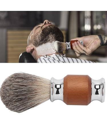 Ankroyu Men's Beard Shaving Brush - Rubber Wood Handle Facial & Foaming Trim Brush for Beard & Hairdressing Salon - Buy Online on SooperMarket.com