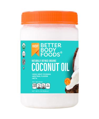 BetterBody Foods Organic Refined Coconut Oil 28oz