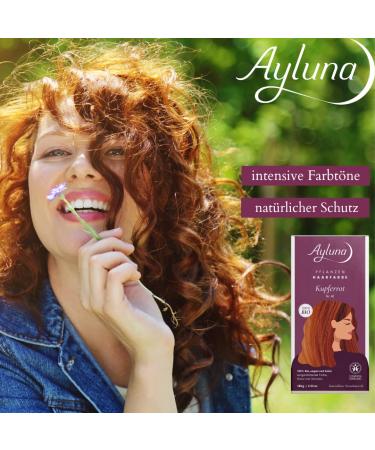 Ayluna Vegan Hair Color 25 Saharblond | Ammonia-Free Long-Lasting Gray Coverage with Henna Krapp & Chamomile - 100g Pack - Buy Online on SooperMarket.com