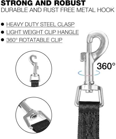 Loutep Strong Nylon Dog Towline Leash - 3m 5m 10m 15m 20m - Padded Handle Black - Durable International Shipping - Buy Online on SooperMarket.com