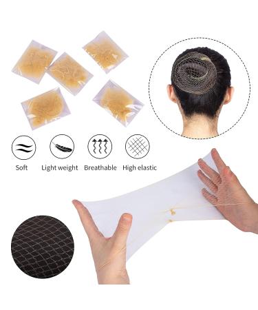 55PCS Blonde WeKen Hair Nets for Buns - Invisible Hairnets for Women, Perfect for Dance & Ballet - Buy Online on SooperMarket.com
