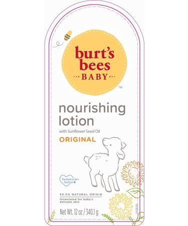 Burt's Bees Baby Nourishing Lotion - Original Scent, 12 oz Bottle - Buy Online on SooperMarket.com