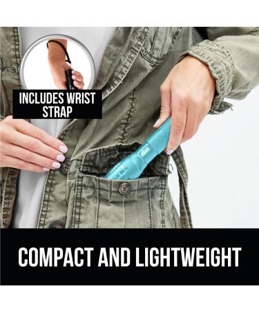 Gorilla Grip LED Tactical Flashlight - Ultra Bright, High Lumens, 5 Modes, Long Lasting, Water Resistant - 750 FT Zoom, Camping and Emergency Gear (Turquoise) - Buy Online on SooperMarket.com