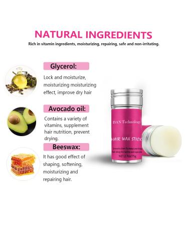 DAN Technology Hair Wax Stick for Women - Tame Frizz & Smoothing Flyaways International Shipping (2.7 oz - Buy Online on SooperMarket.com