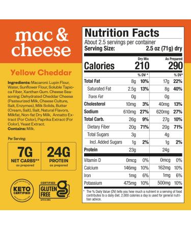 Perfect Keto Macaroni and Cheese 6 Pack - Gluten-Free & Grain-Free Low Carb Pasta for Keto Diet - Buy Online on SooperMarket.com