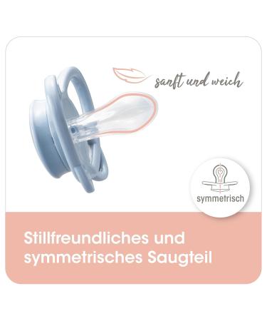 Nip Schnuller My Butterfly - Sustainable Silicone Pacifier for Infants (5-18 Months) - Eco-Friendly Lightweight Jaw-Friendly Brown Size 2 - Buy Online on SooperMarket.com