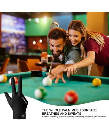 Shop Furryvl 3-Finger Billiard Glove - Breathable Slip-Resistant Unisex Stretchy Pool Gloves for Right Hand - Perfect for Pool & Snooker - Buy Online on SooperMarket.com