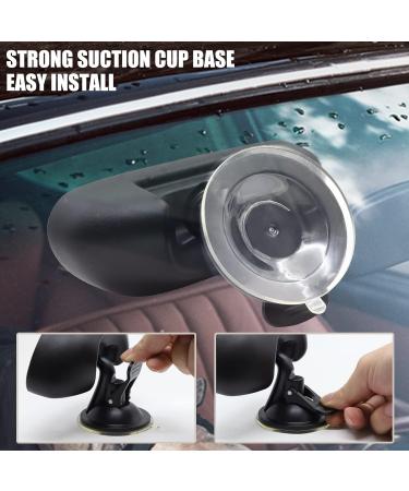 Baby Backseat Mirror - 360 Rotatable Rearview Safety Mirror with Adjustable Angle and Suction Cup - Black - Buy Online on SooperMarket.com