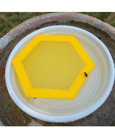 Colorful Bee Watering Station Bee Waterer and Butterfly Water Stations Floating Bee Island Use for Bee Cups for Garden Bee Water Catcher Cups for Thirsty Pollinators(Color:2pcs Yellow) - Buy Online on SooperMarket.com