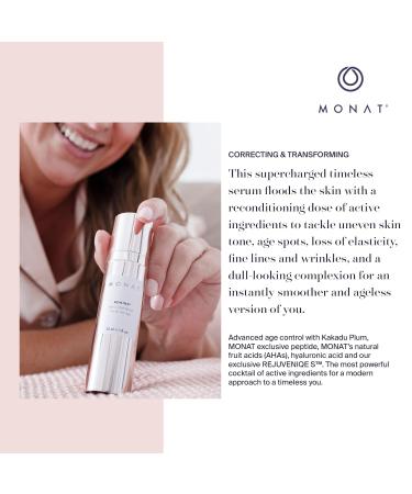 MONAT Rewind Age Control Nectar | Fast Absorbing Hydrating Serum | Anti-Aging Face Cream with AHA & Hyaluronic Acid - 30 ml - Buy Online on SooperMarket.com