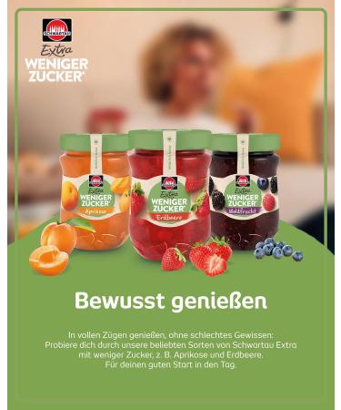 Buy Schwartau Extra Less Sugar Peach Fruit Spread - Reduced Sugar 300g | International Shipping Available - Buy Online on SooperMarket.com
