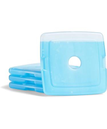 Cool Coolers by Fit + Fresh - Slim Reusable Ice Packs (4PK) for Lunch Boxes, Camping, & Beach Coolers - Long-Lasting Blue - Buy Online on SooperMarket.com