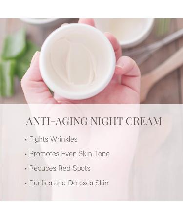 Anti Aging Face Moisturizer - Age-Defying Night Cream for Women & Men | Natural Ingredients Double Helix Water Coconut Oil Vitamin E (2 Oz - Buy Online on SooperMarket.com