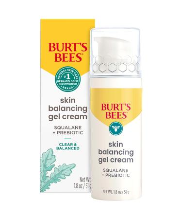 Burt s Bees Daily Gel Cream  Skin Balancing Face Moisturizer  Hydrates Skin  for All Skin Types  With a Prebiotic  1.8 Oz.