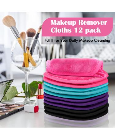 Orighty Makeup Remover Cloths 12 Pack - Reusable Face Cleansing Cloth for Instant Makeup Removal - 5x5 Inch (Pack of 12) - Buy Online on SooperMarket.com