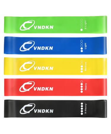 Resistance Bands for Working Out,Set of 5 Resistance Loop Exercise Bands,Elastic Workout Bands for Women and Man Home Gym Yoga Strength Training Exercise Equipment Essentials Fitness Accessories