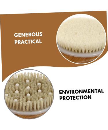 BCOATH Bamboo Handle Bath Cleaner Brush - Double-Sided Scrubber for Shower and Body Scrubbing - Buy Online on SooperMarket.com