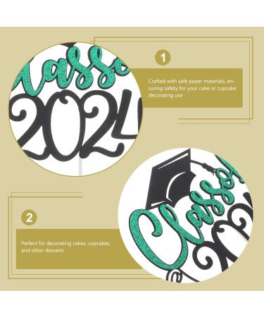 PRETYZOOM 5 Sets Cake Insert Top Hat Graduation Cake Decors Graduate European and American - Buy Online on SooperMarket.com