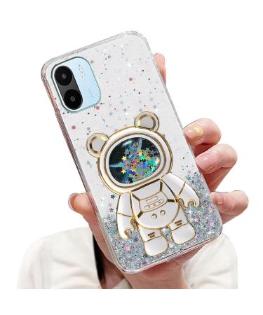 Tivenfezk Nadoli for Xiaomi Redmi A1 Treibsand B r Astronaut Hidden Stand Shell caricature glitter astronaut stand soft silicone bling cell phone case transparent protective cover xiaomi redmi a1 clear