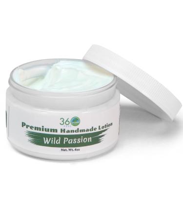 Wild Passion Body Lotion - Hydrates with Coconut & Olive Oil Plant-Based Non-Greasy Sensitive Skin All Day Use 4 Fl Oz (Pack of 1) Wild Passion