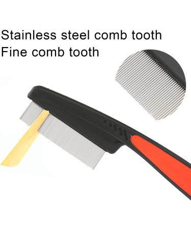 Stainless Steel Fine Tooth Lice Comb - Professional Nit Removal for Kids, Adults, Pets - Long/Short Hair - Buy Online on SooperMarket.com