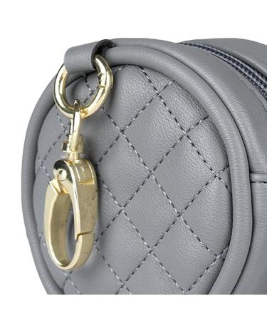 Harayaa Pacifier Holder with Clip & Bag | Gray Pacifier Pendant for Strollers & Diaper Bags | Store 2 Pacifiers - Buy Online on SooperMarket.com