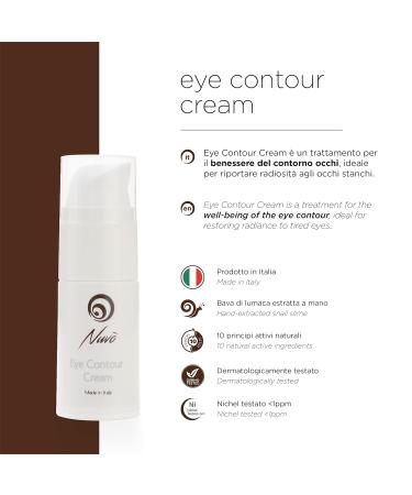 Nuvo Eye Cream with Snail Slime & Hyaluronic Acid - Organic 15ml | Revitalize & Hydrate - Buy Online on SooperMarket.com