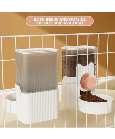 Automatic Cage Feeder | Small Animal Water Dispenser | Cat Food Dispenser | For Hamster Guinea Pig Rabbit Chinchilla Ferret Gerbil Pink feeder - Buy Online on SooperMarket.com