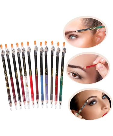 Mikinona 12pcs Lip Liner Eyeliner Makeup Lipliner Eyebrow Pencil Makeup Accessory Lipliner Pencil Wooden - Buy Online on SooperMarket.com