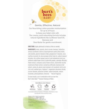 Burt's Bees Baby Nourishing Lotion - Original Scent, 12 oz Bottle - Buy Online on SooperMarket.com