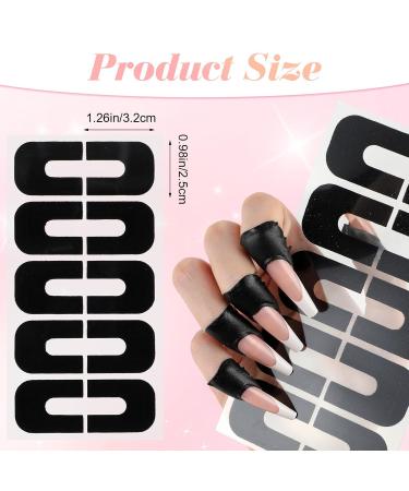 100PCS Nail Polish Protector - UV Gel Nail Stickers & Cuticle Tape for Perfect DIY French Tip Nail Art - Buy Online on SooperMarket.com