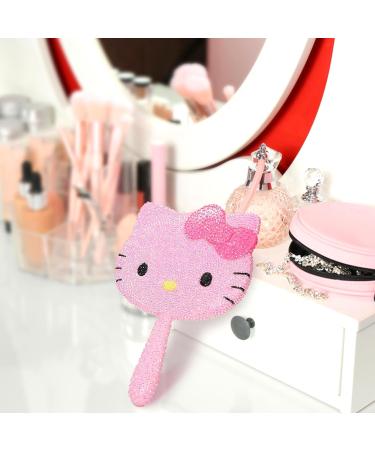 Shop Ocomuan Kitty Birthday Party Favors | Handmade Crystals Handheld Makeup Mirror - Perfect DIY Gift for Girls & Women - Buy Online on SooperMarket.com