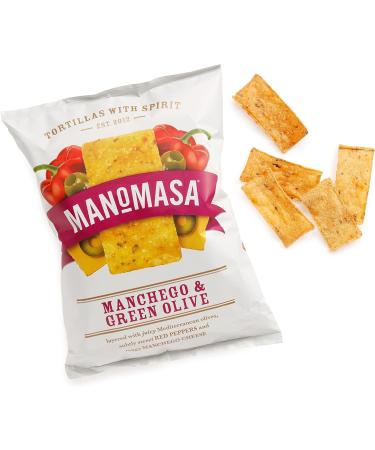 Manomasa Manchego & Green Olive 12 x 140g Manchego and Green Olive - Buy Online on SooperMarket.com