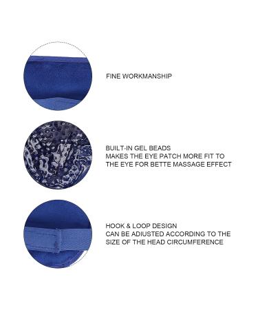 Skin-Friendly Cooling Gel Bead Eye Pack - Relieve Eye Fatigue - Dark Blue - Unisex - Buy Online on SooperMarket.com