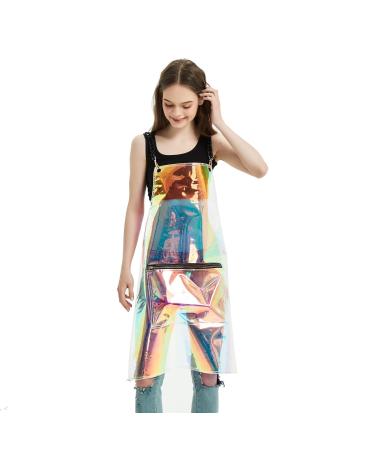 MIKI WELL Hair Stylist Apron - Adjustable Apron with Pockets Iridescent