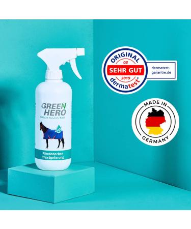 Green Hero Horse Rug Waterproofing Spray for Outdoor Blankets No Propellant Gas Effective Nano Sealing Against Dirt and Moisture 500 ml - Buy Online on SooperMarket.com