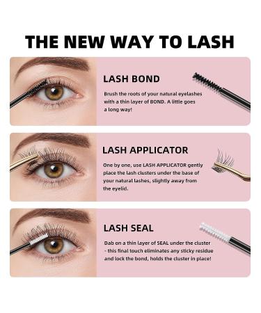 Colored Lash Clusters DIY Eyelash Extensions 72 C/D Curl - Natural Blue-D mix8-16 - Buy Online on SooperMarket.com