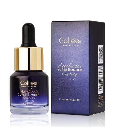 GOLLEEPRO Lash Bonder for Eyelash Extension Longer Retention Lash Glue Accelerator Eyelash Super Bonder for Lash Extensions Lash Sealant Eyelash Extension Bonder -15ML