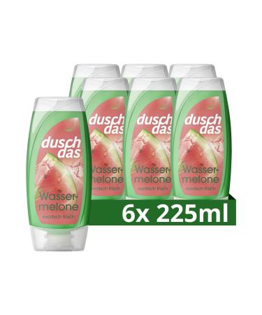 Duschda's shower gel watermelon shower bath with Fresh-Energy fragrance formula ensures a refreshing start in the day 6x 225 ml of watermelon 225 ml (6-pack)