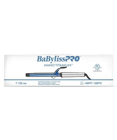 BabylissPRO Nano Titanium Curling Iron 1 inch - Extended Barrel for Long Hair - Buy Online on SooperMarket.com