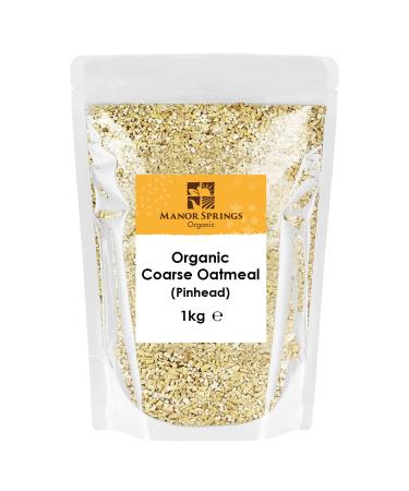 Organic Coarse Oatmeal (Pinhead) 1kg by Manor Springs Organic