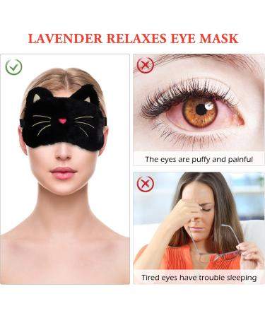 minkissy 1 Set Heating Mask Crystal Velvet Eyes Sun Shade 3D Black 20x12cm - Buy Online on SooperMarket.com