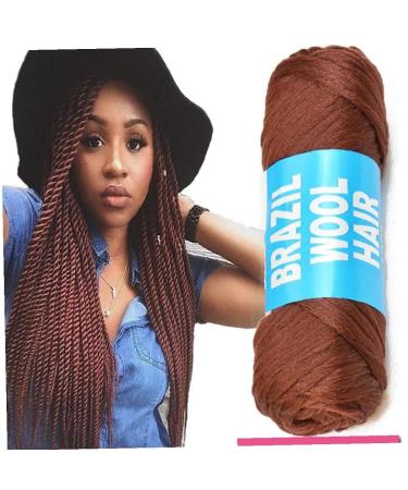 70g Knitting Brazilian Wool Braided African Man-Made Twisted Wig Hair for Stylish Looks - Buy Online on SooperMarket.com