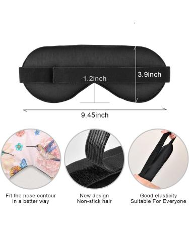 Haskirky Light Blocking Eye Mask - Breathable & Adjustable for Adults | Ideal for Travel, Yoga, Meditation, Office, Deep Sleep | Comfortable & Smooth Design - Hummingbirds Butt - Buy Online on SooperMarket.com